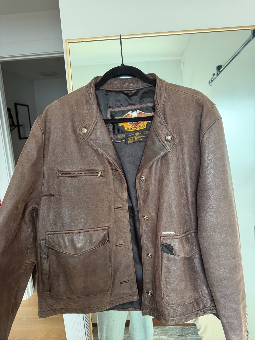 Harley-Davidson Brown Leather Riding Jacket